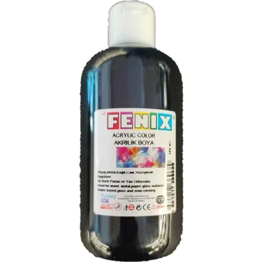 Fenix Siyah Akrilik Boya